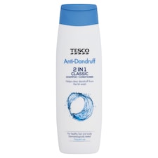 Tesco 2 In 1 Anti-Dandruff Shampoo 300Ml