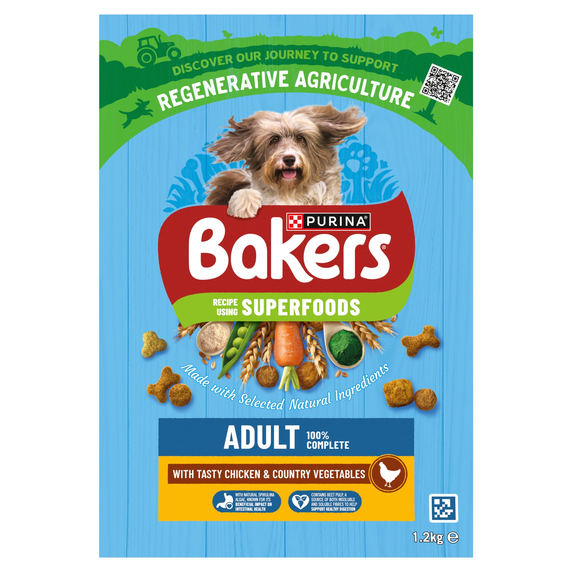 BAKERS Chicken with Vegetables Dry Dog Food 1.2kg thumbnail 2