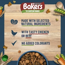 BAKERS Chicken with Vegetables Dry Dog Food 3kg thumbnail 7
