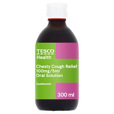 Tesco Health Chesty Cough Relief Oral Solution - Cherry 300ml