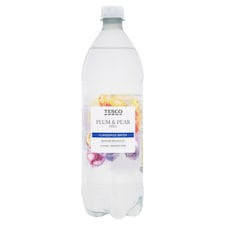 Tesco Still Flavoured Water - Plum & Pear 1L