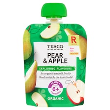 Tesco Pear & Apple Pouch 70G