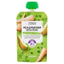 Tesco Pea Parsnip Pear Pouch 100G