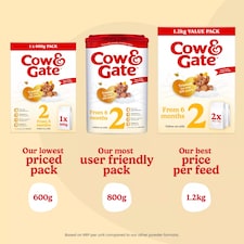 Cow & Gate 2 Follow On Baby Milk Formula Powder 6-12 Months 800g thumbnail 3