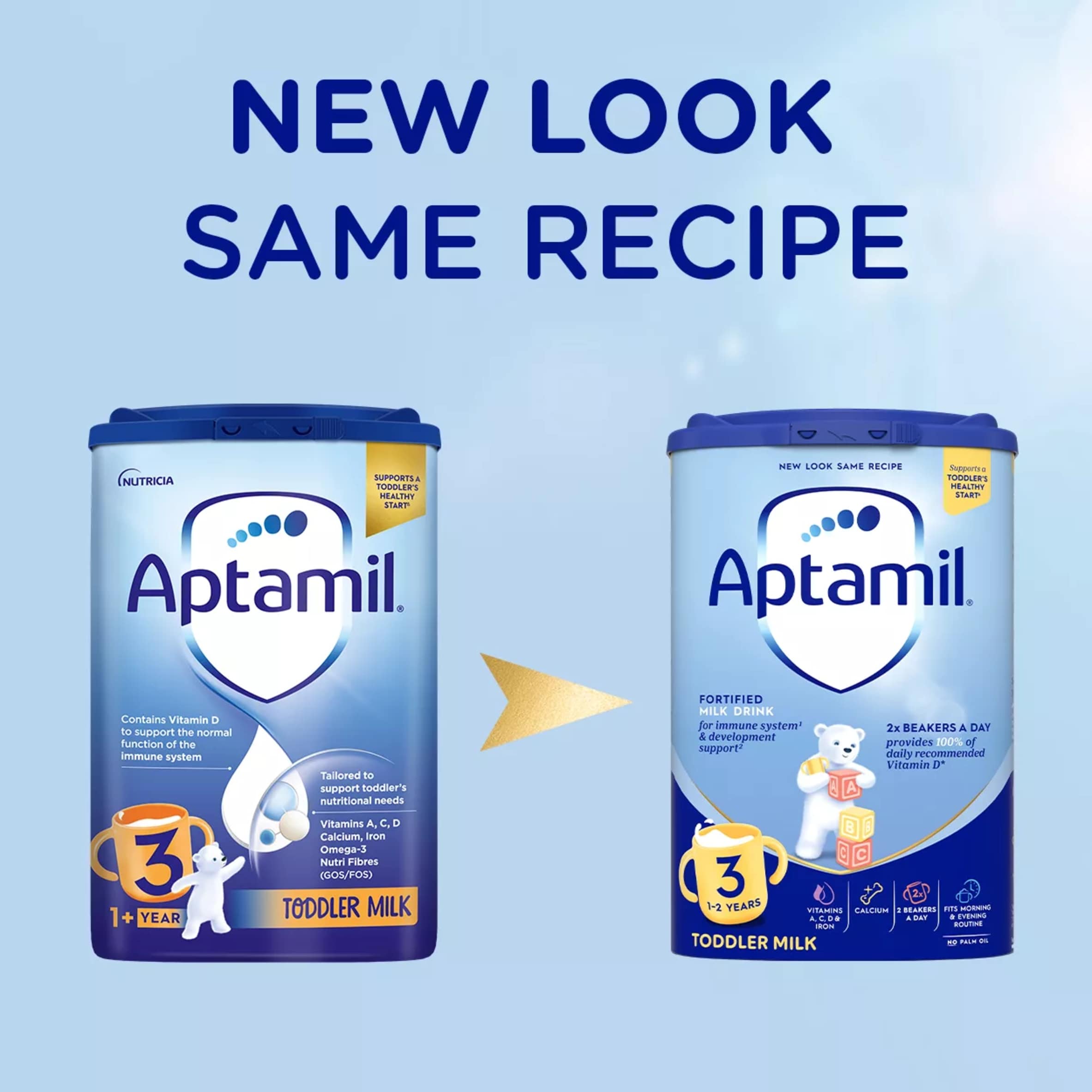 Aptamil 3 Toddler Milk Formula Powder 1+ Years 800g thumbnail 4