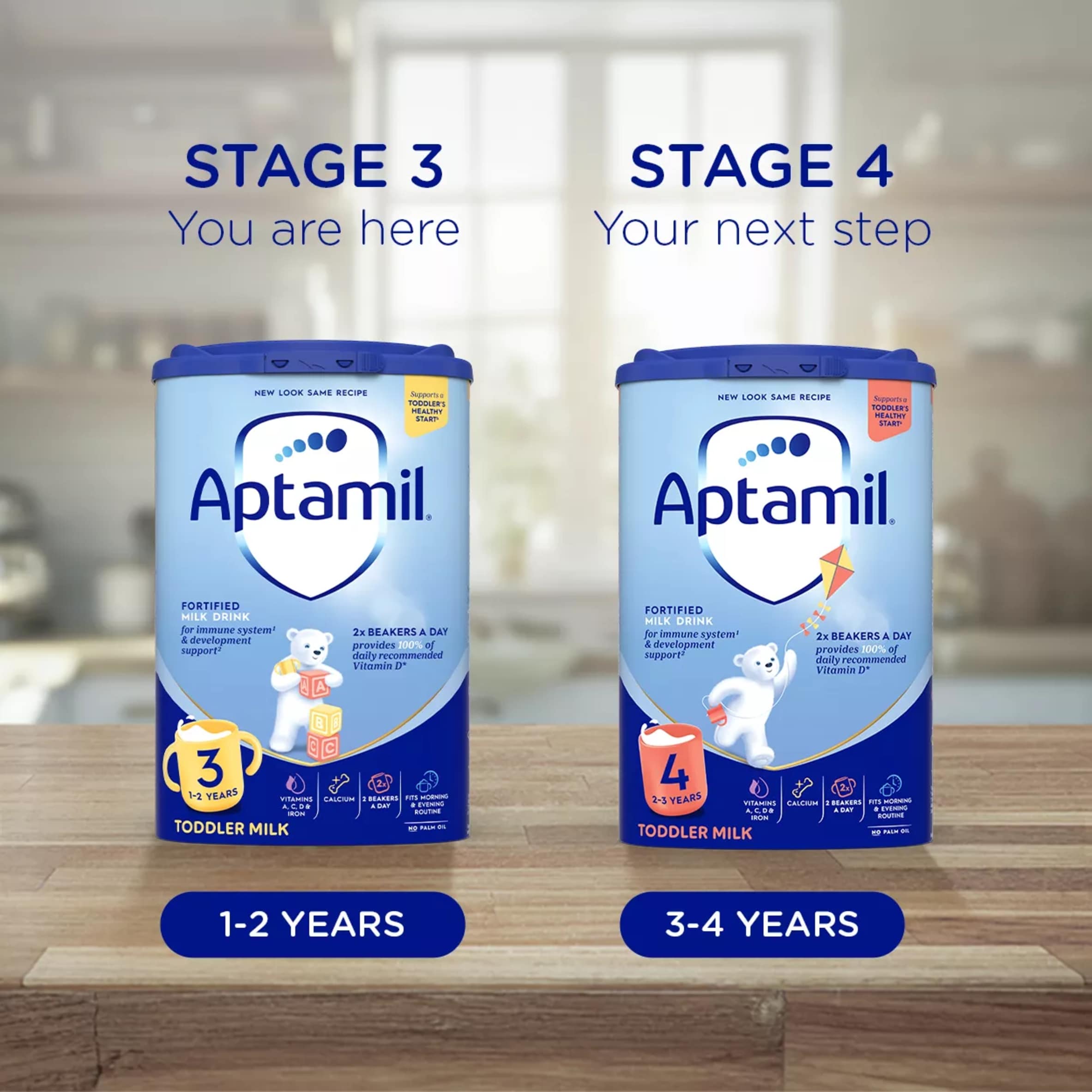 Aptamil 3 Toddler Milk Formula Powder 1+ Years 800g thumbnail 5
