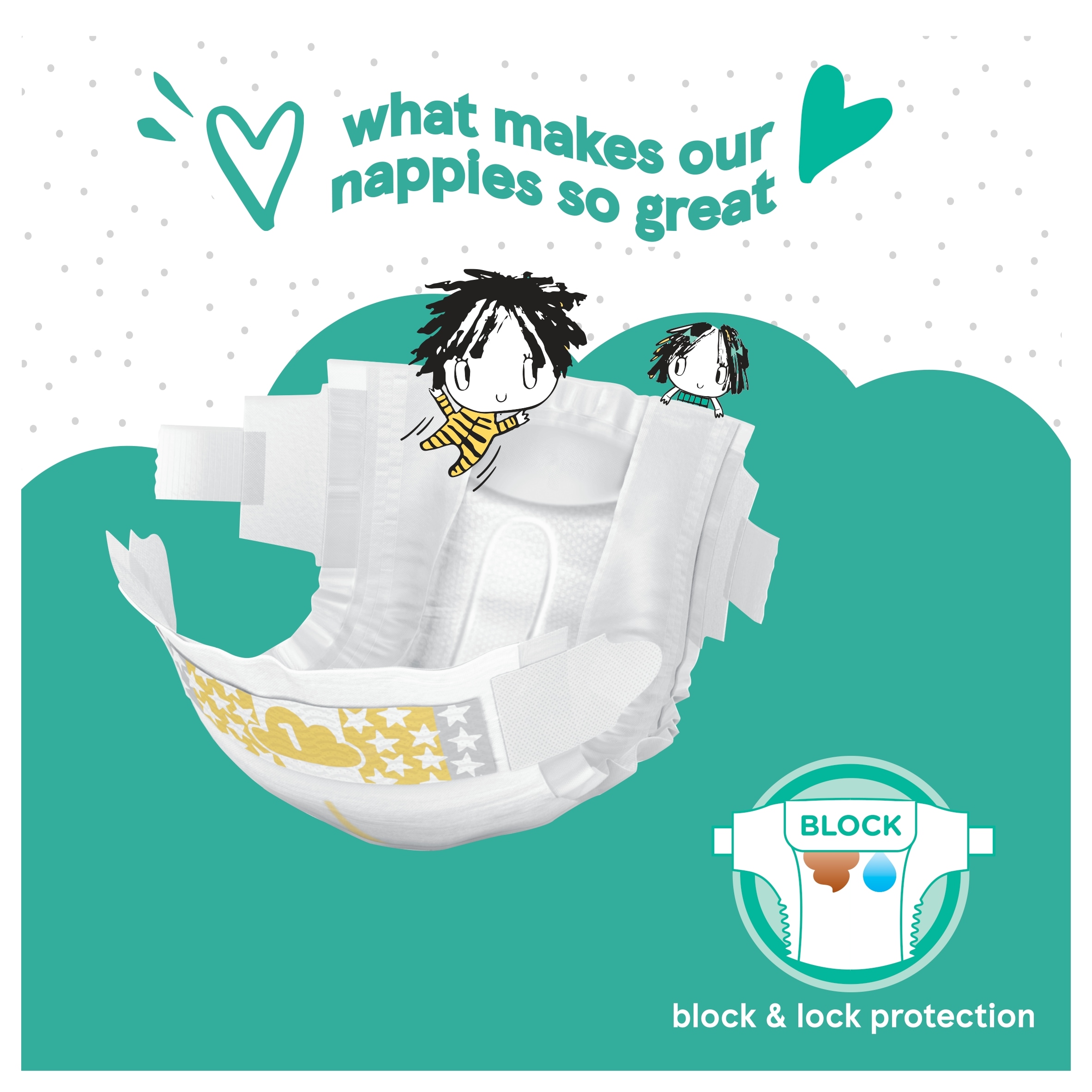 Fred & Flo Newborn Nappy Size 1 50 Pack thumbnail 2