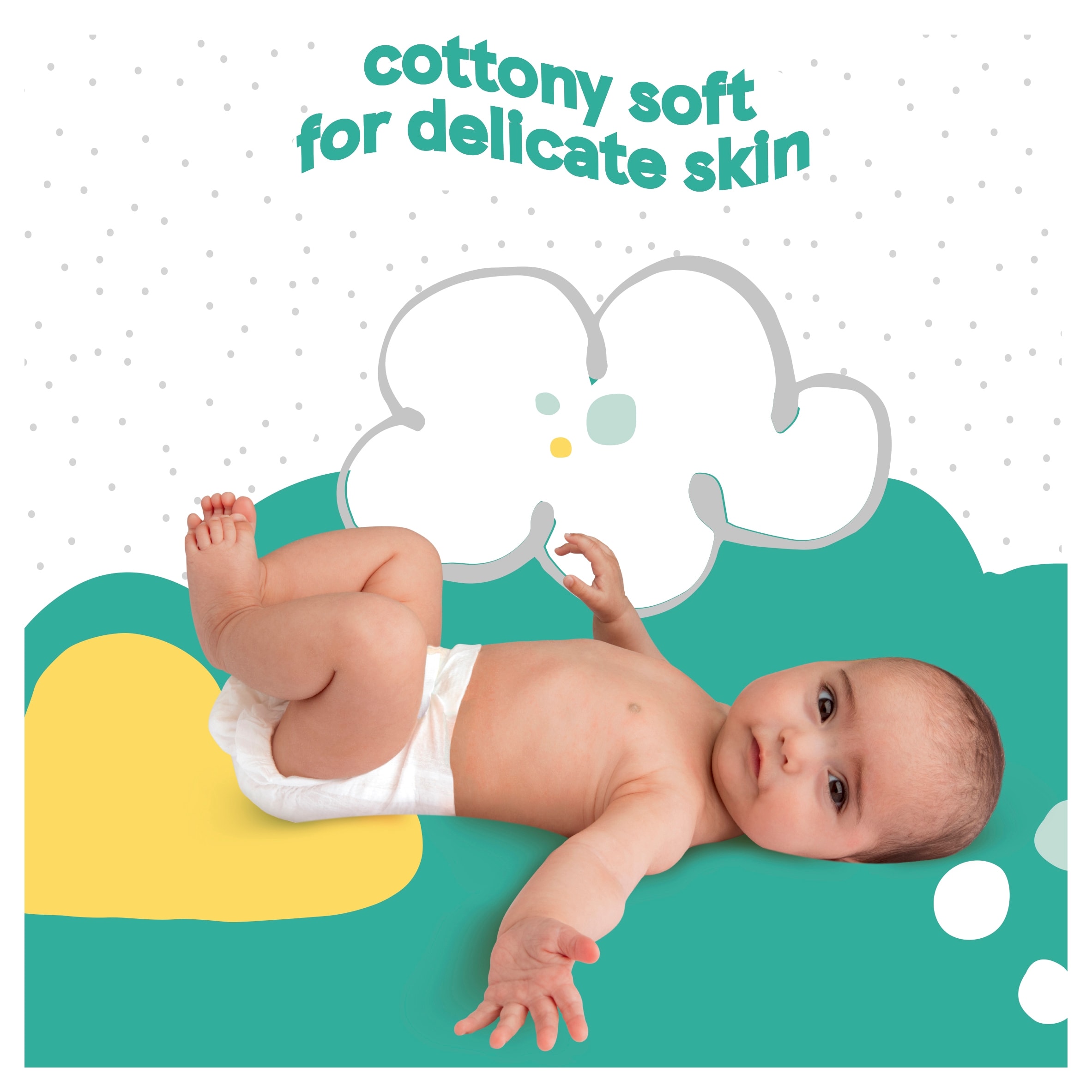 Fred & Flo Newborn Nappy Size 2 58 Pack thumbnail 3