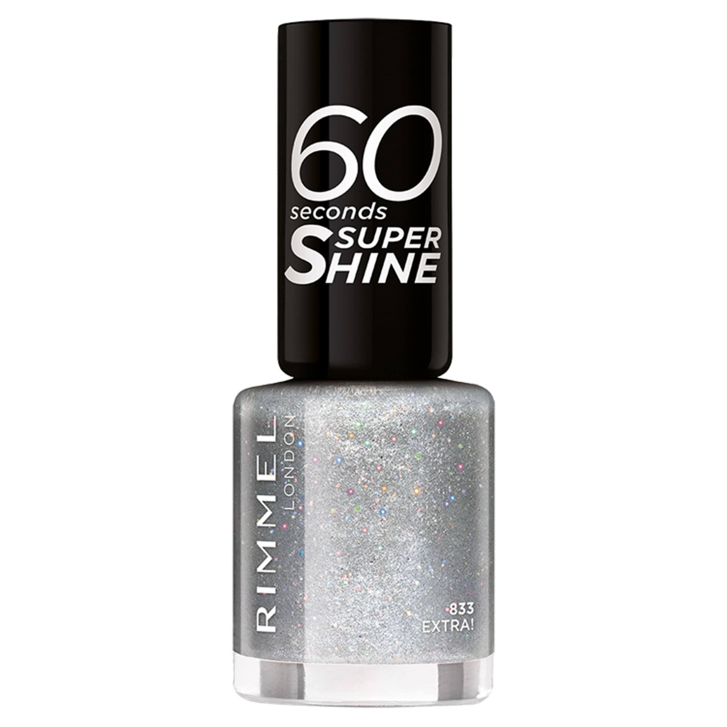 Rimmel Nailpolish 60 Sec Glitter Silver 8Ml