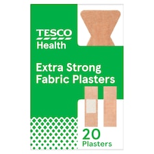 Tesco Health Extra Strong Fabric Plasters 20s