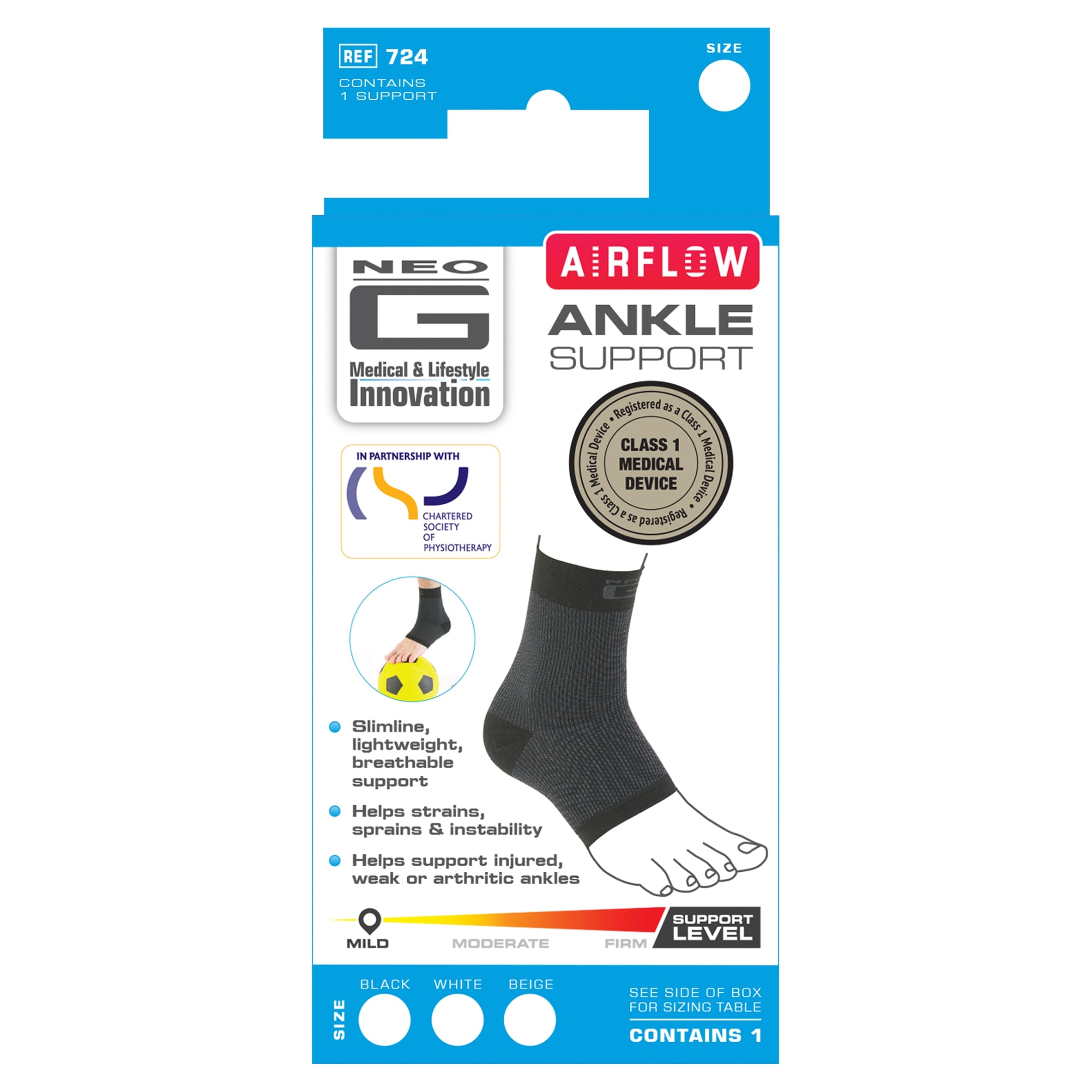 Neo G Airflow Ankle Support Medium Size