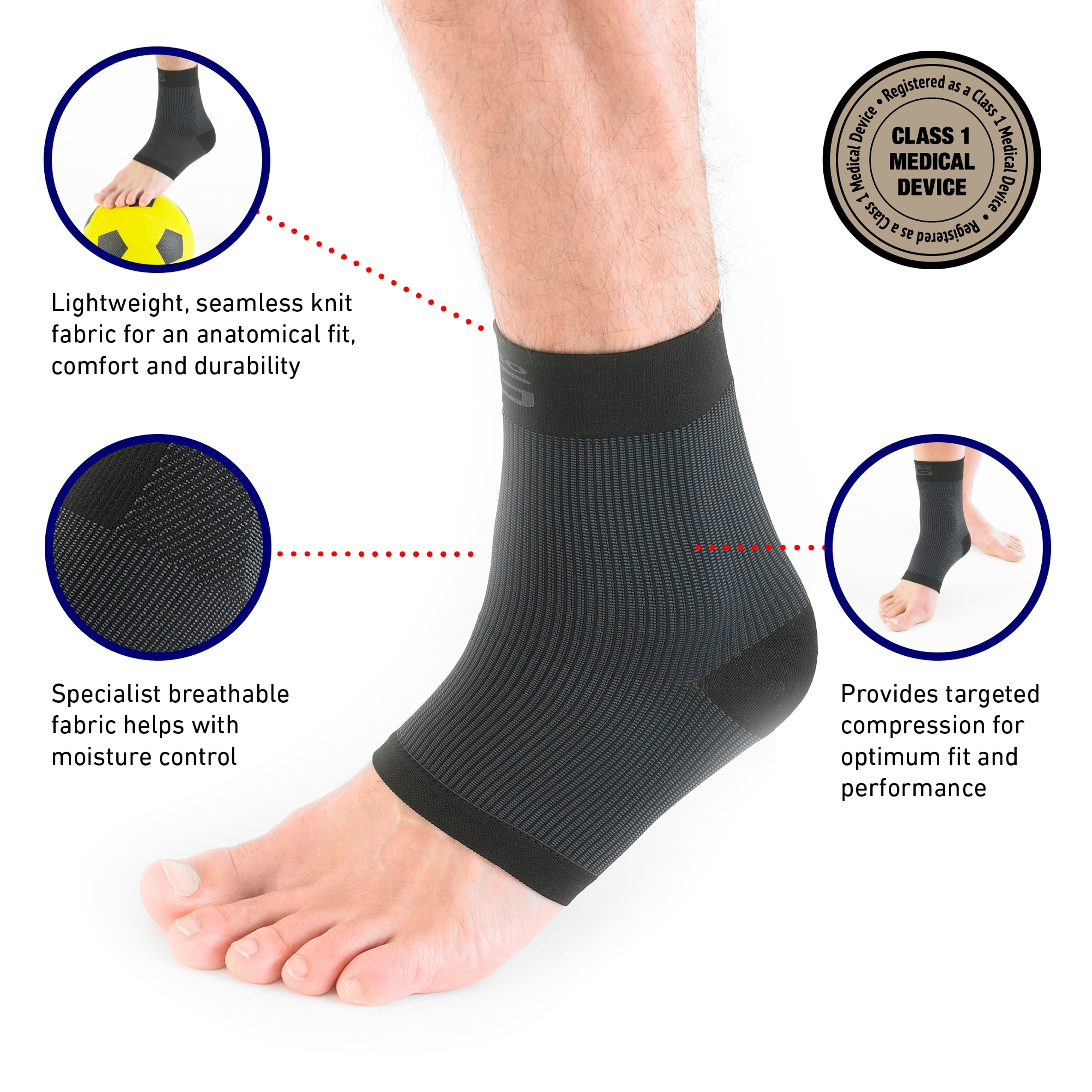 Neo G Airflow Ankle Support Medium Size thumbnail 2