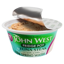 John West No Drain Fridge Pot Tuna Steak with a Little Spring Water 110g thumbnail 2
