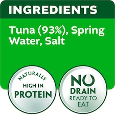 John West No Drain Fridge Pot Tuna Steak with a Little Spring Water 110g thumbnail 5
