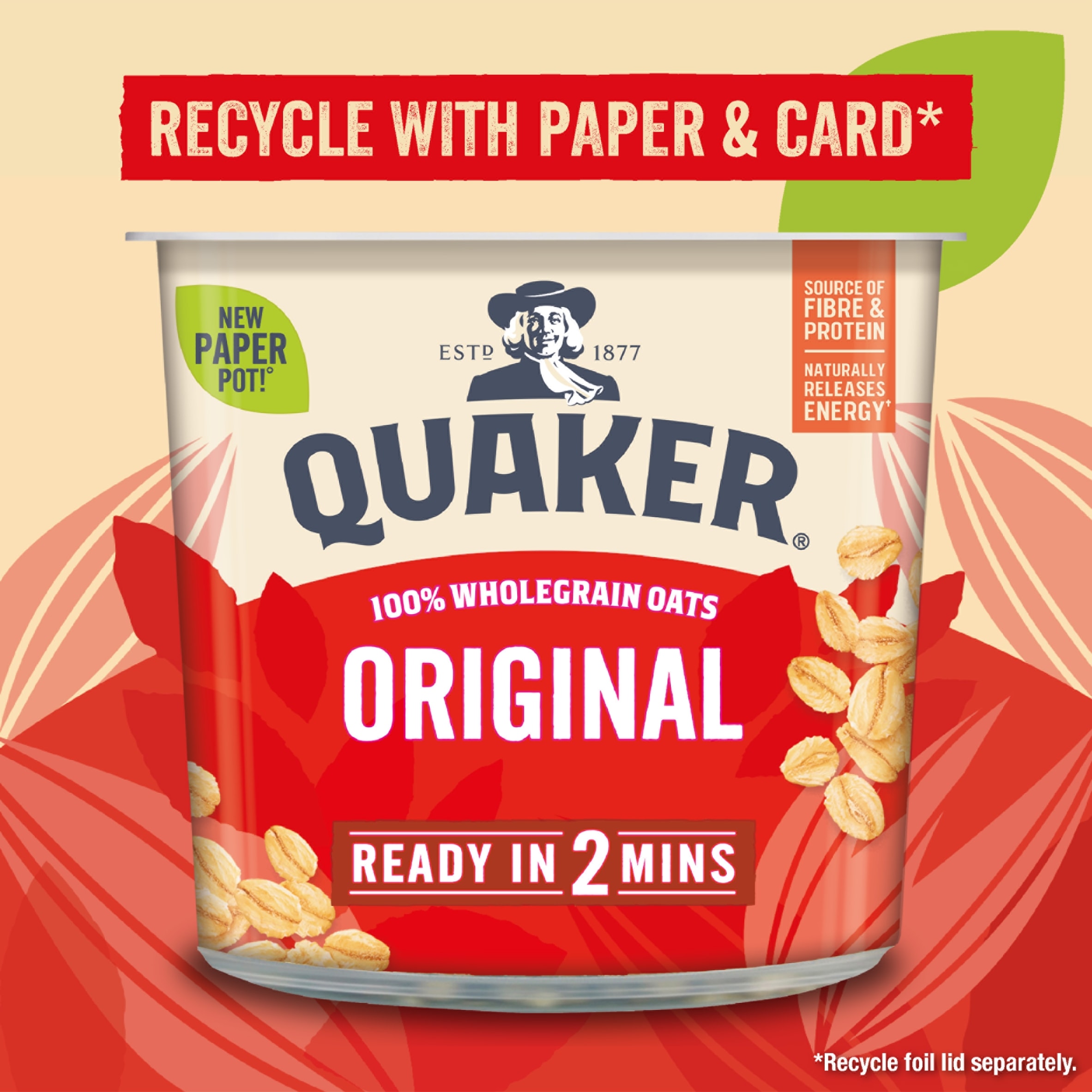 Quaker Oat So Simple Original Porridge Pot 45g thumbnail 2