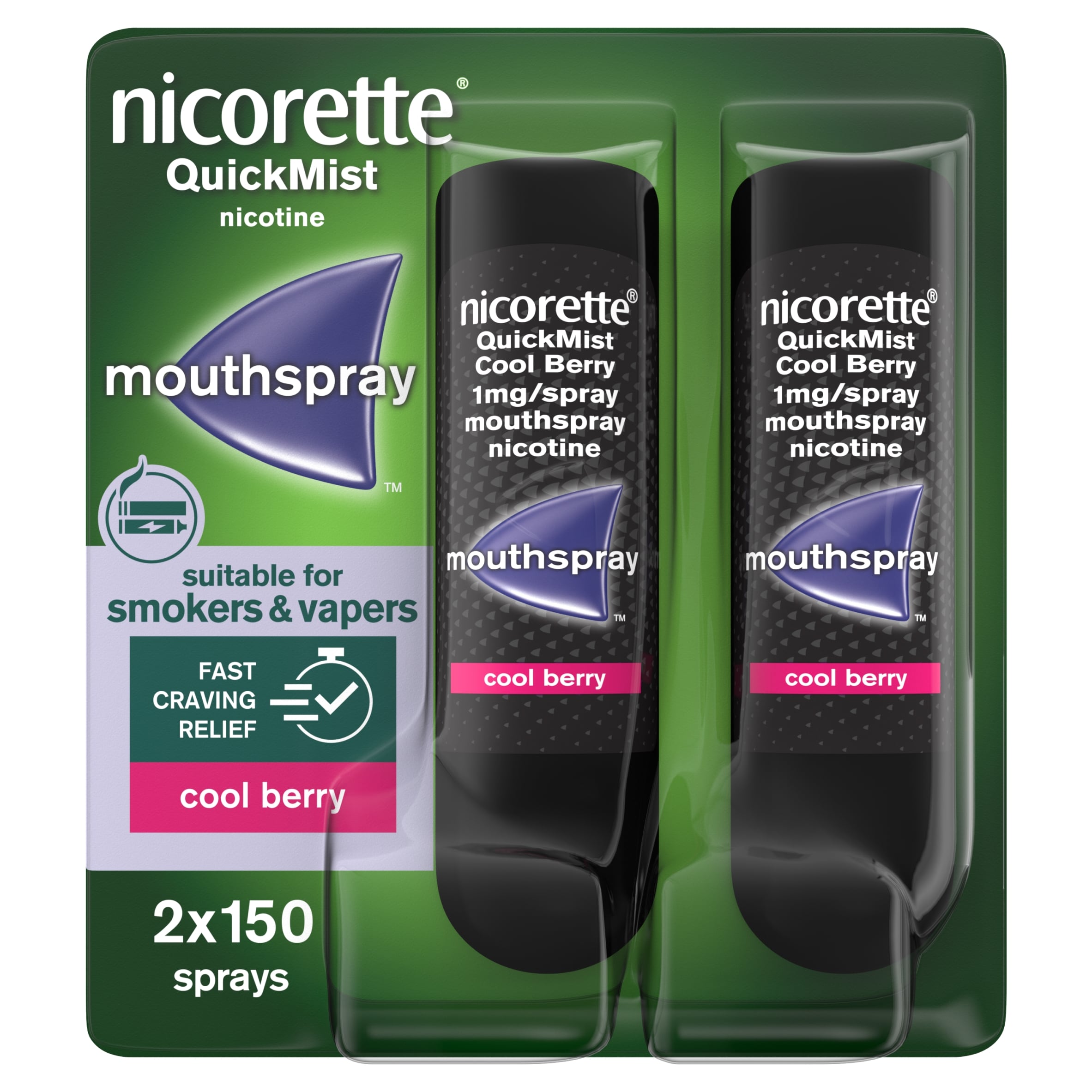 Nicorette Quickmist Cool Berry Mouthspray, Quit Vaping Aid