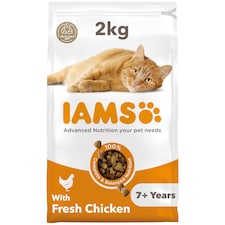 Iams Senior Cat Food with Fresh Chicken 2kg