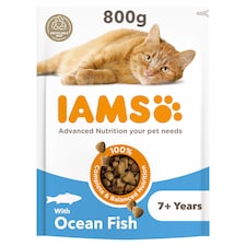 Iams Cat Food Senior With Ocean Fish 800G