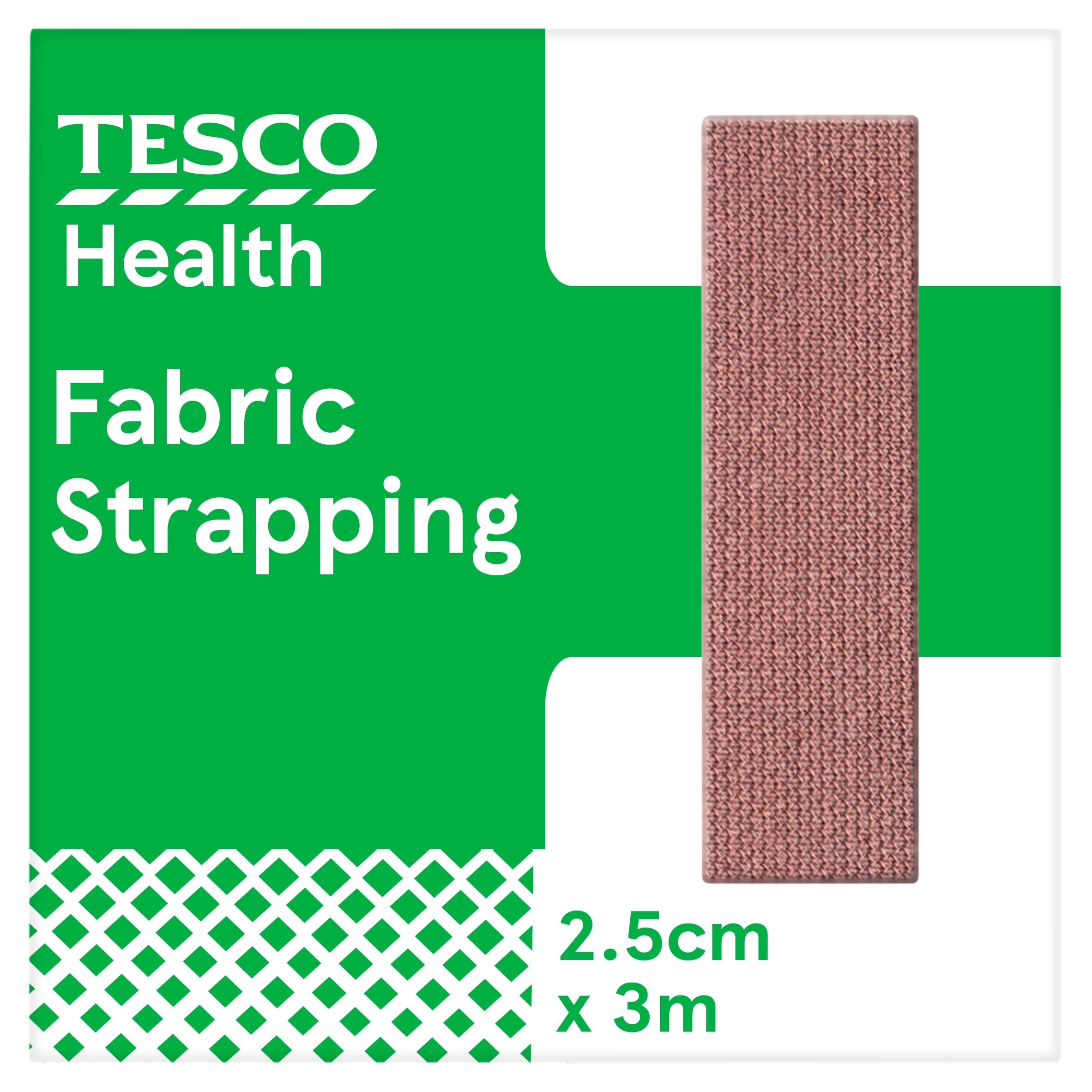 Tesco Health Fabric Strapping 2.5 Cm X 3M