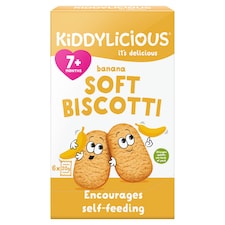 Kiddylicious Banana Soft Biscotti 6X20g
