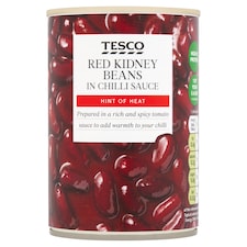 Tesco Red Kidney Beans In Chilli 390G