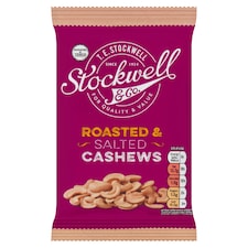 Stockwell & Co Roasted & Salted Cashews 125G