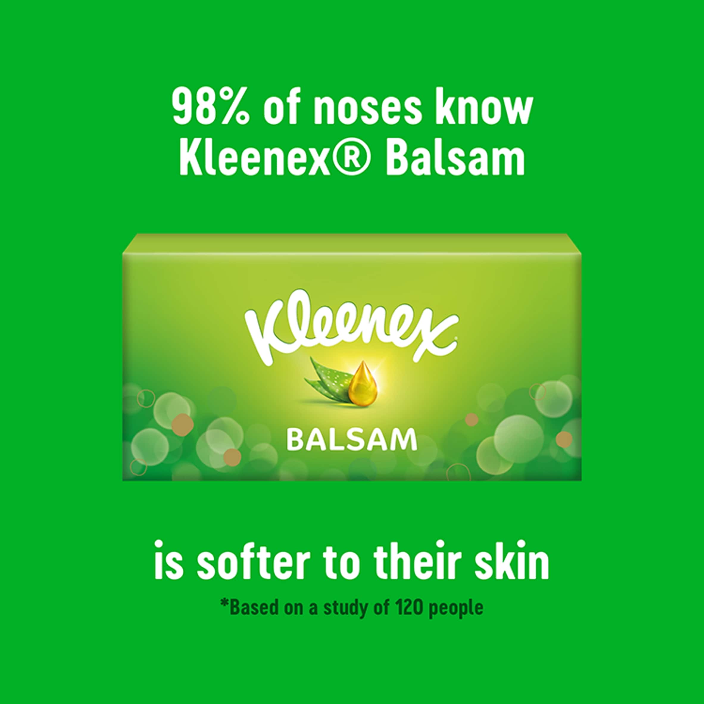 Kleenex Balsam Tissues Single Box 64 Pack thumbnail 3