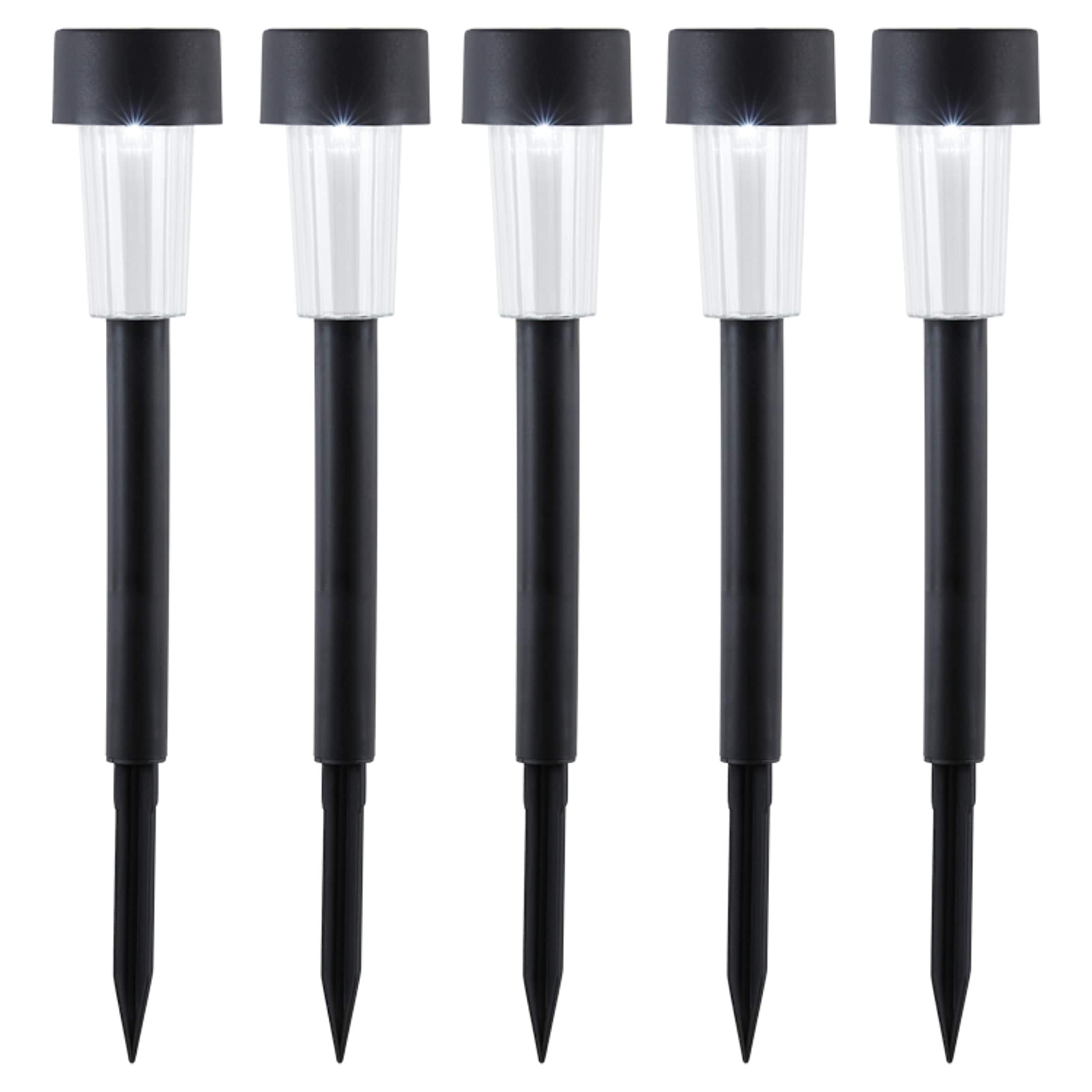 Tesco 5 Black Solar Stakes