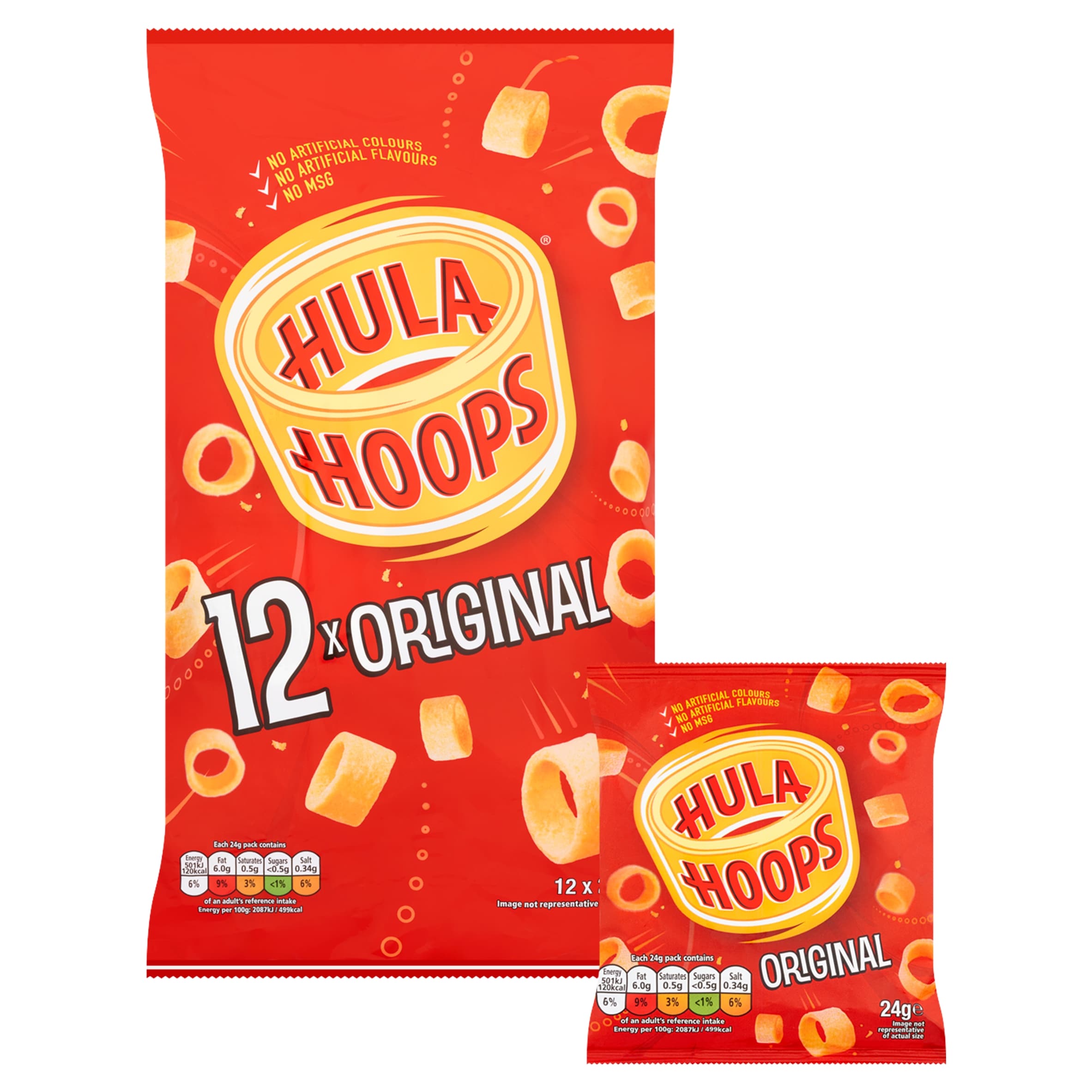 Hula Hoops Original Multipack Crisps 12x24g thumbnail 2