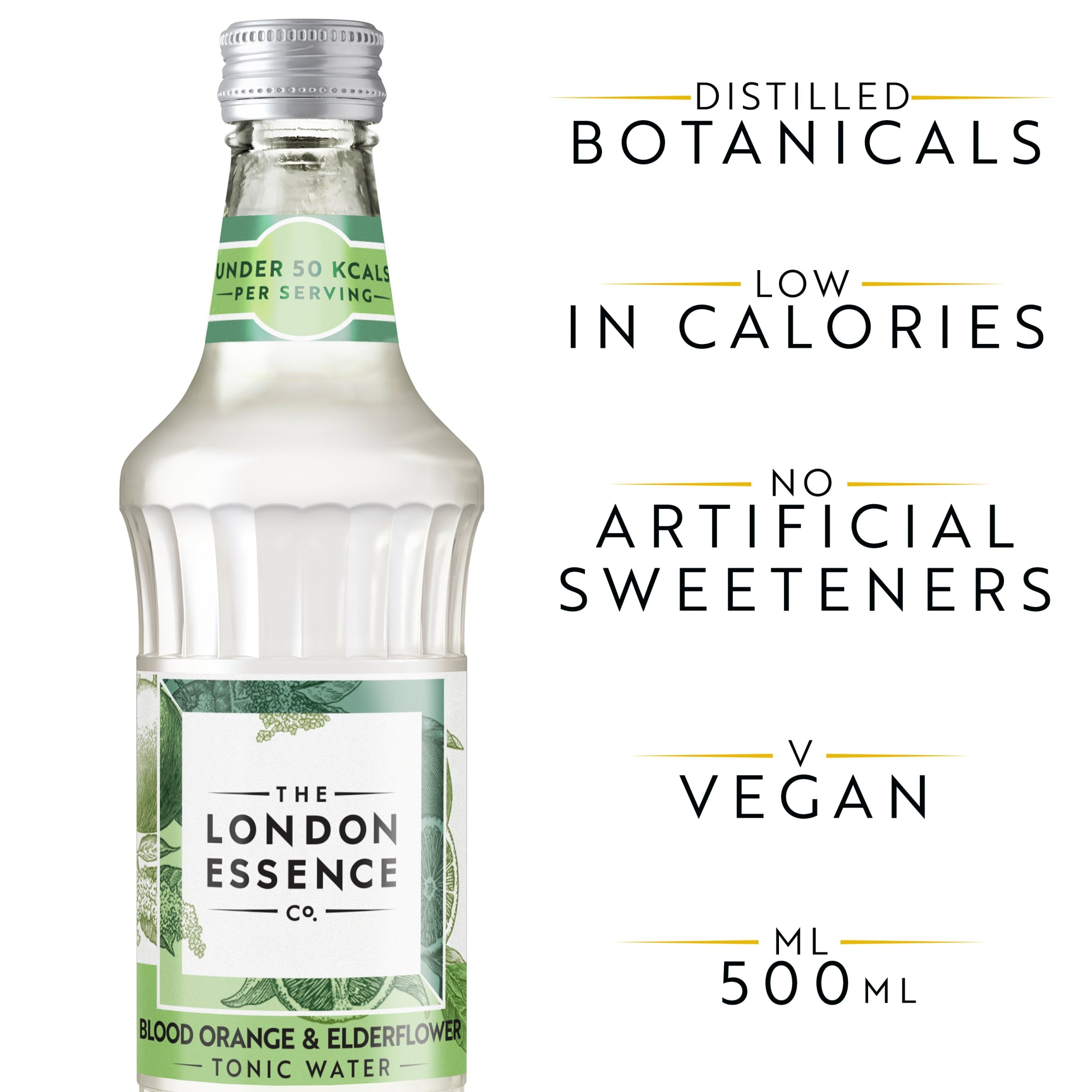 London Essence Blood Orange & Elderflower Tonic Water 500ml thumbnail 3