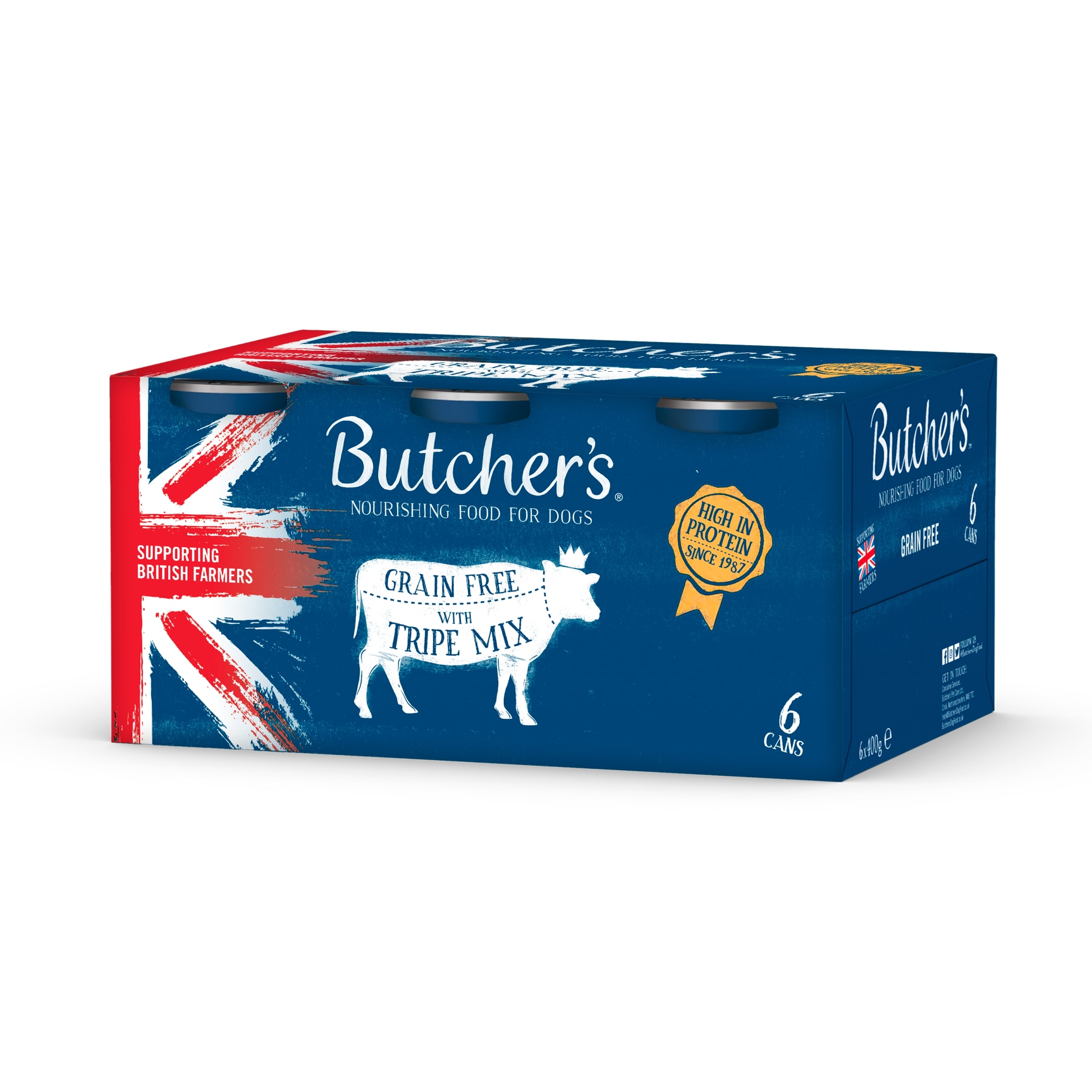 Butcher's Tripe Dog Food Tins 6X400g thumbnail 4
