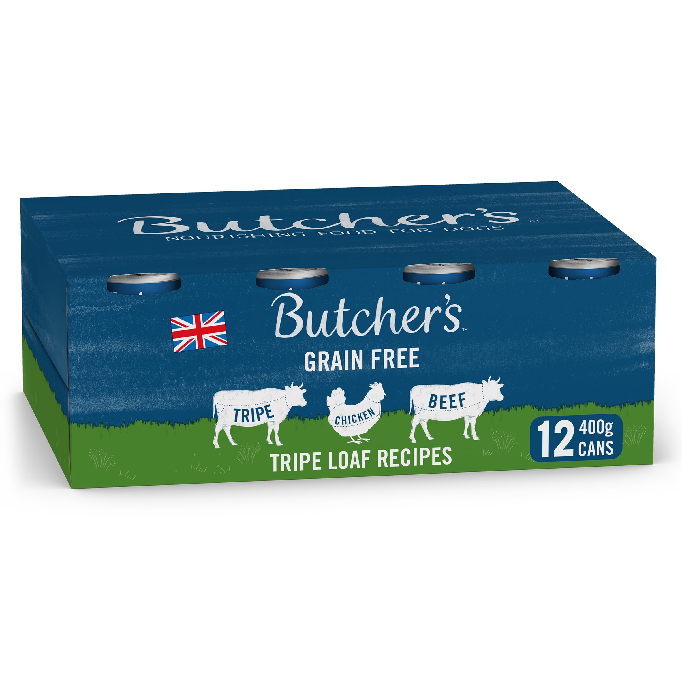 Butcher's Tripe Loaf Dog Food Tins 12X400g