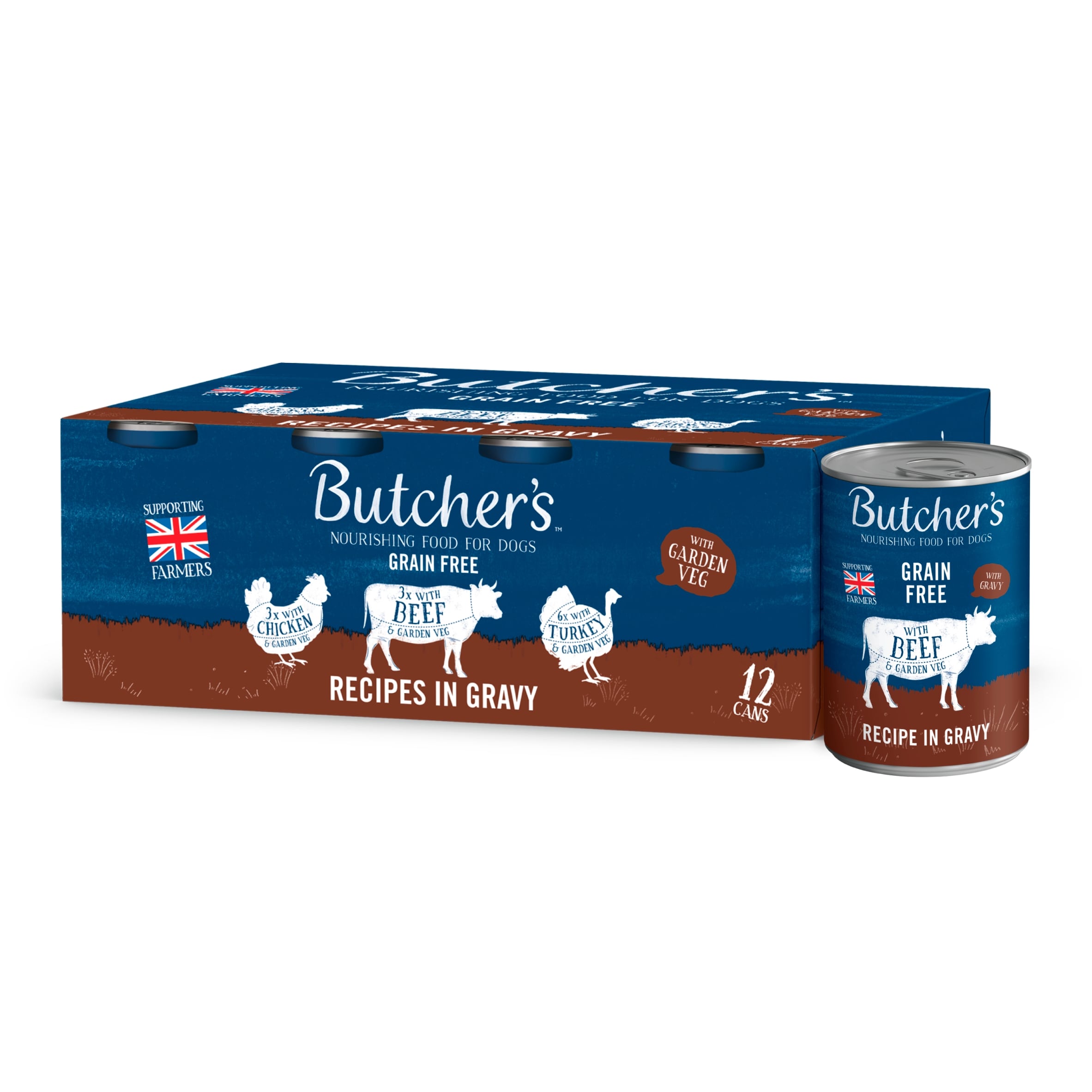 Butcher's Recipe In Gravy Dog Food Tin 12X400g thumbnail 3