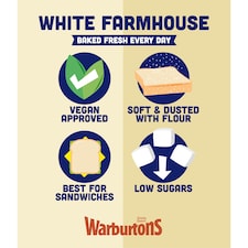 Warburtons White Farmhouse Bread 400G thumbnail 3