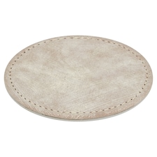 F&F Home Faux Suede Coaster 4 Pack Taupe