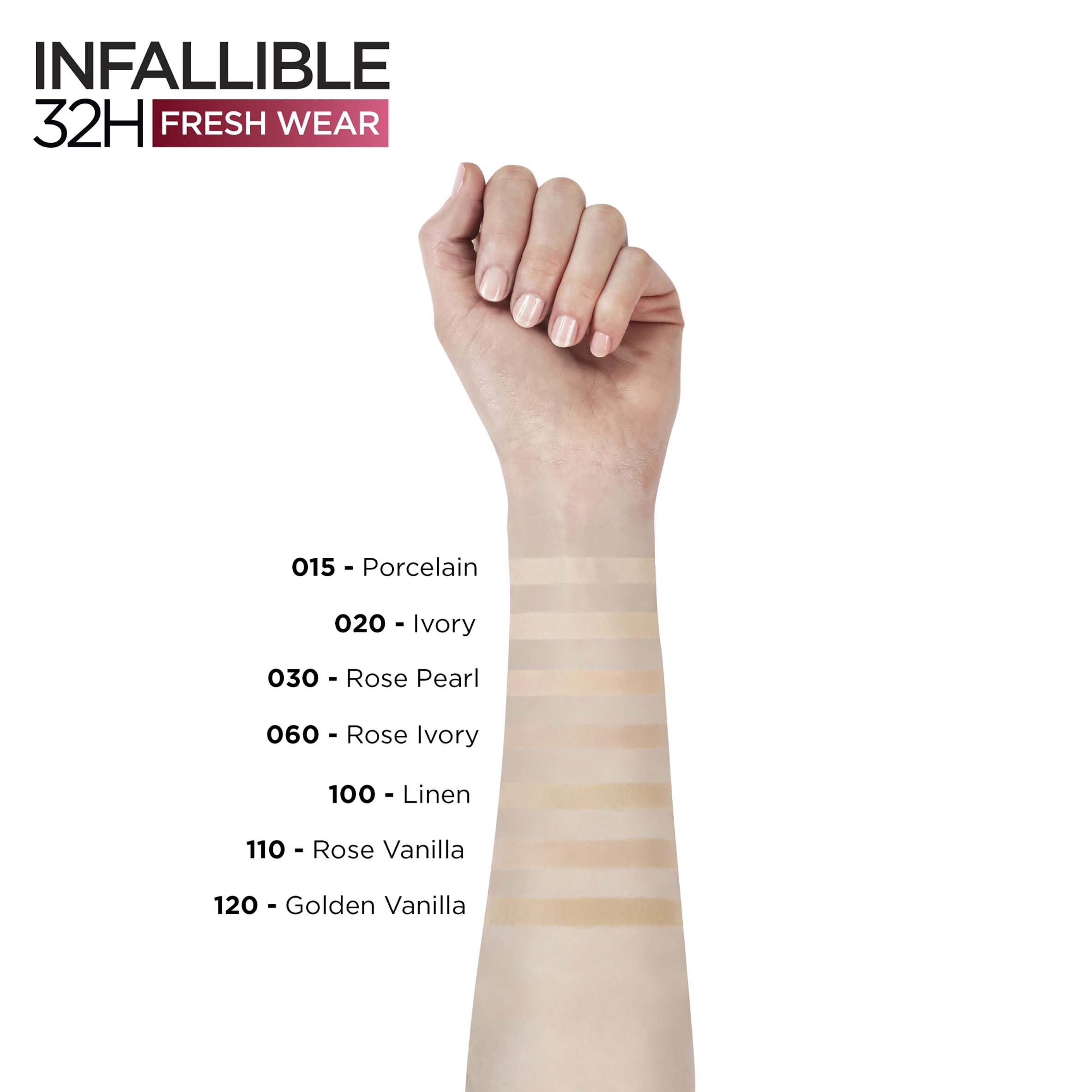 L'Oreal Infallible 32 Hour Foundation 15 Porcelain 30Ml thumbnail 4