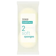 Tesco Essentials Soft Sponges 2 Pack