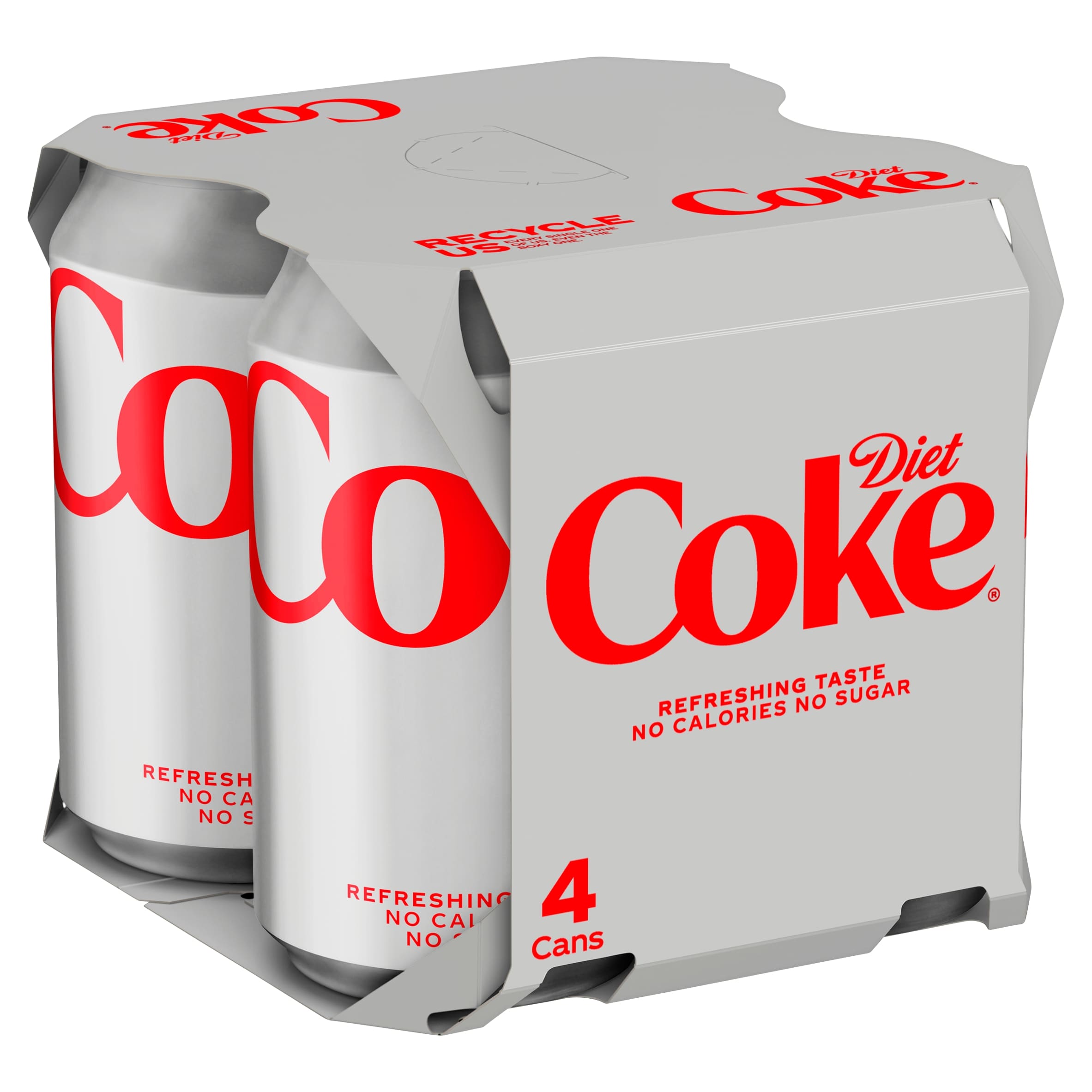 Diet Coke Soft Drink Cans 4 x 330 mL thumbnail 2