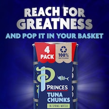 Princes Tuna Chunks In Spring Water 4X145g thumbnail 3