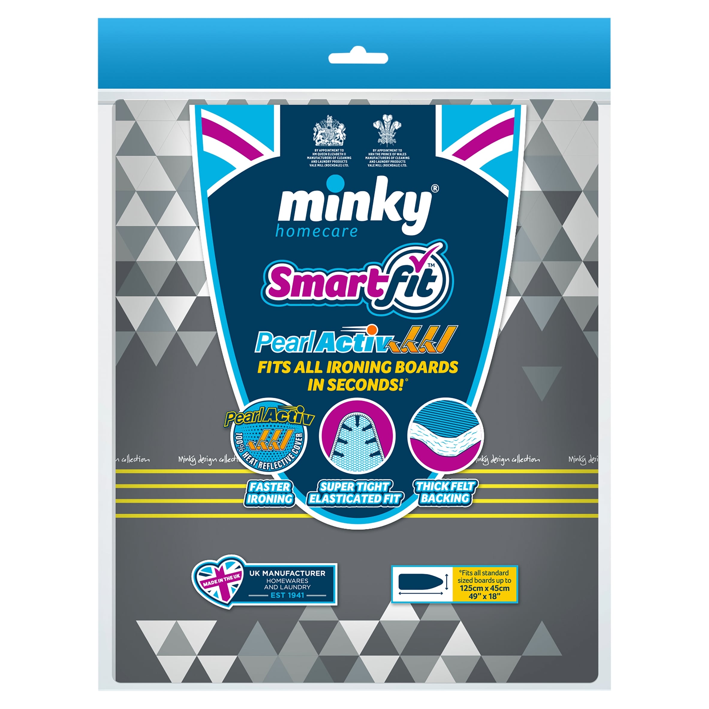 Minky Smart Fit Ironing Board Cover Pearl