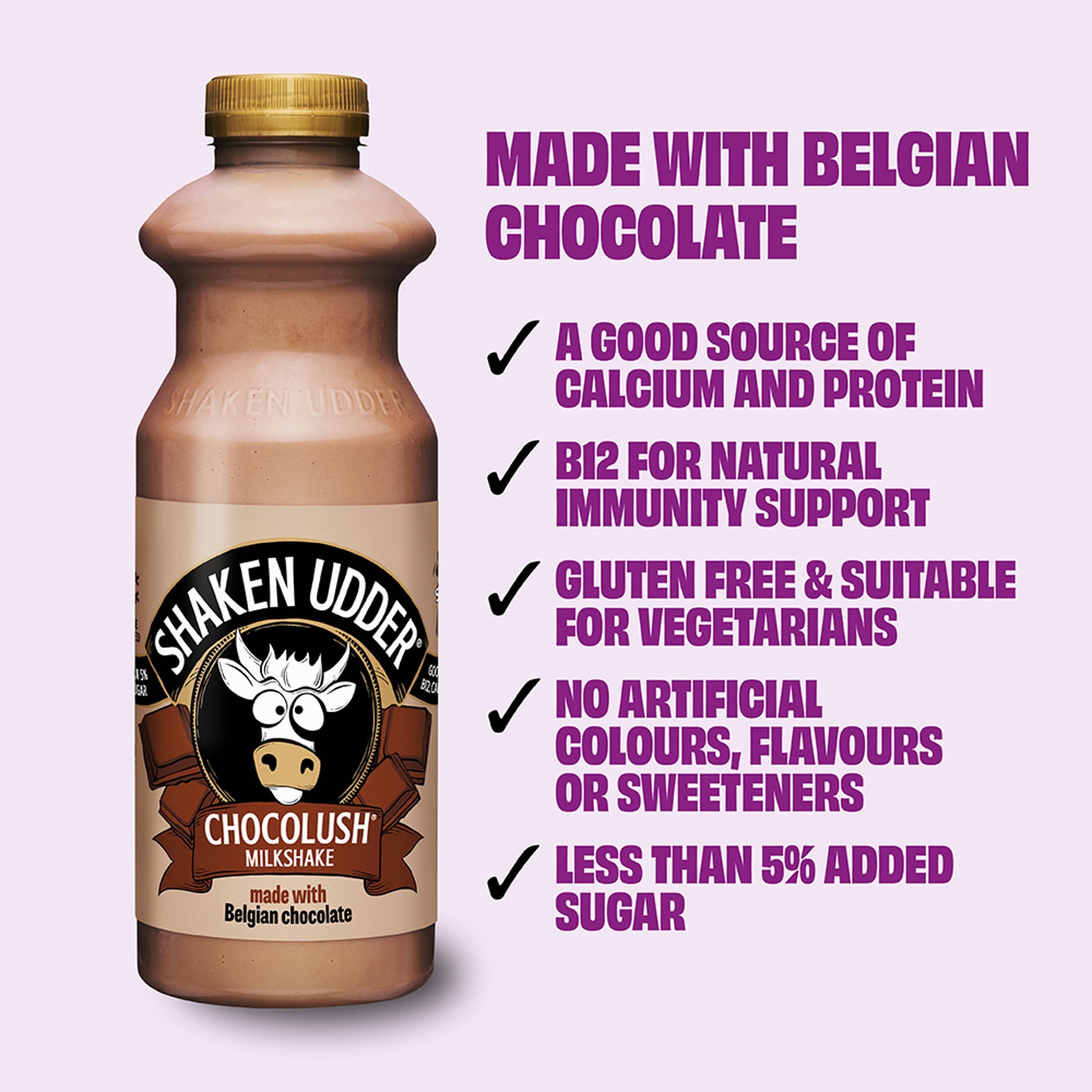 Shaken Udder Chocolush Milkshake 750ml thumbnail 2