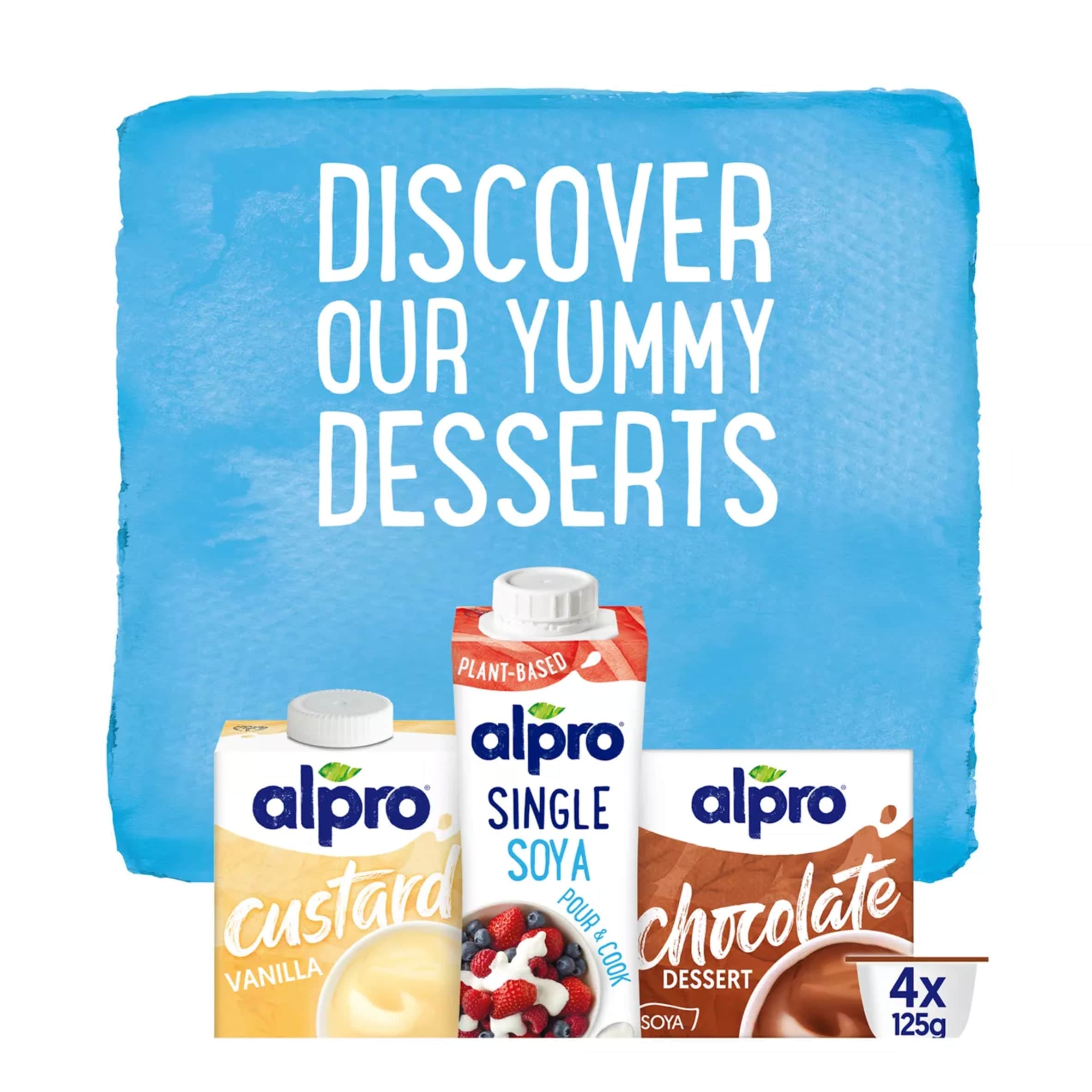 Alpro Vanilla Dairy Free Soya Custard 525g thumbnail 5