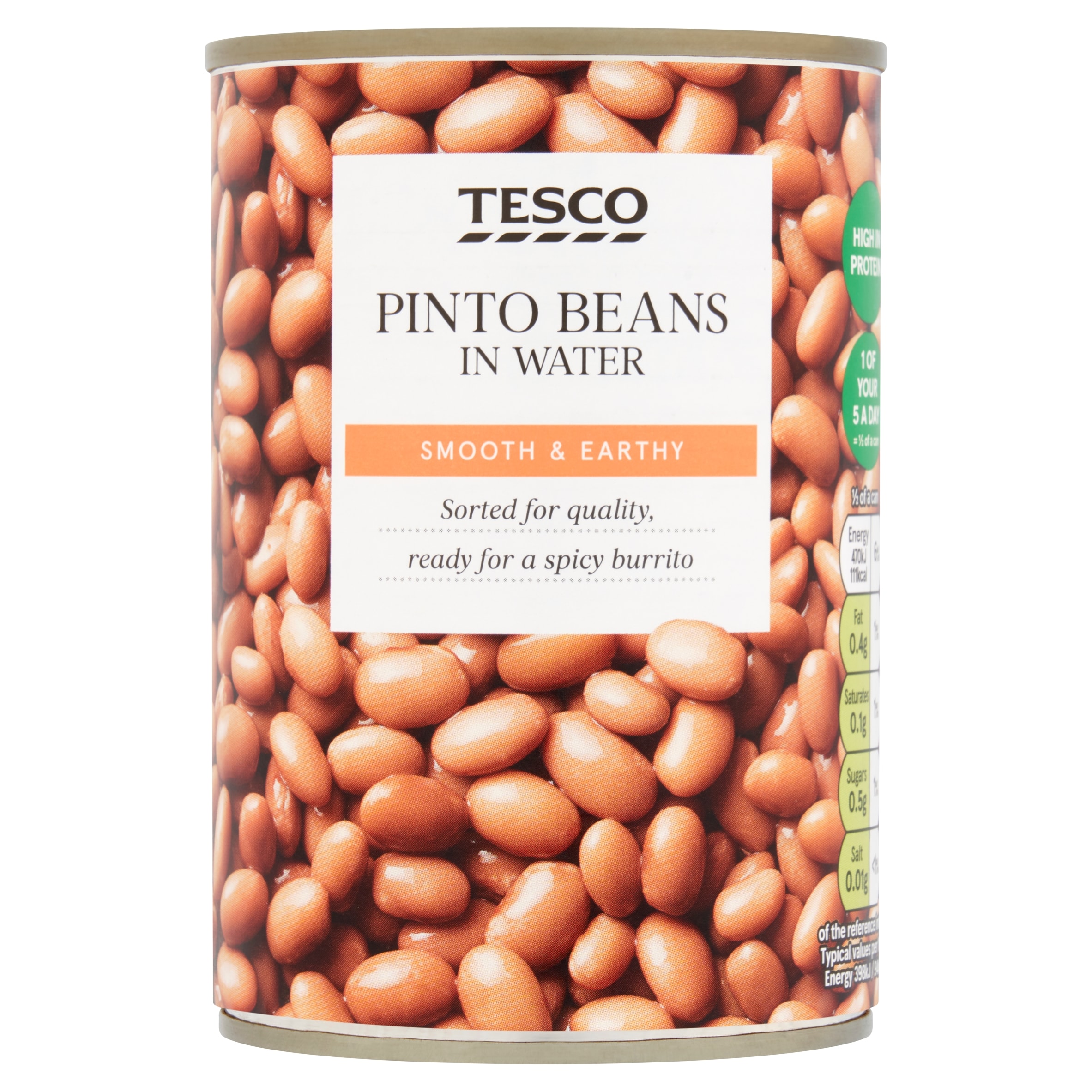 Tesco Pinto Beans In Water 390G