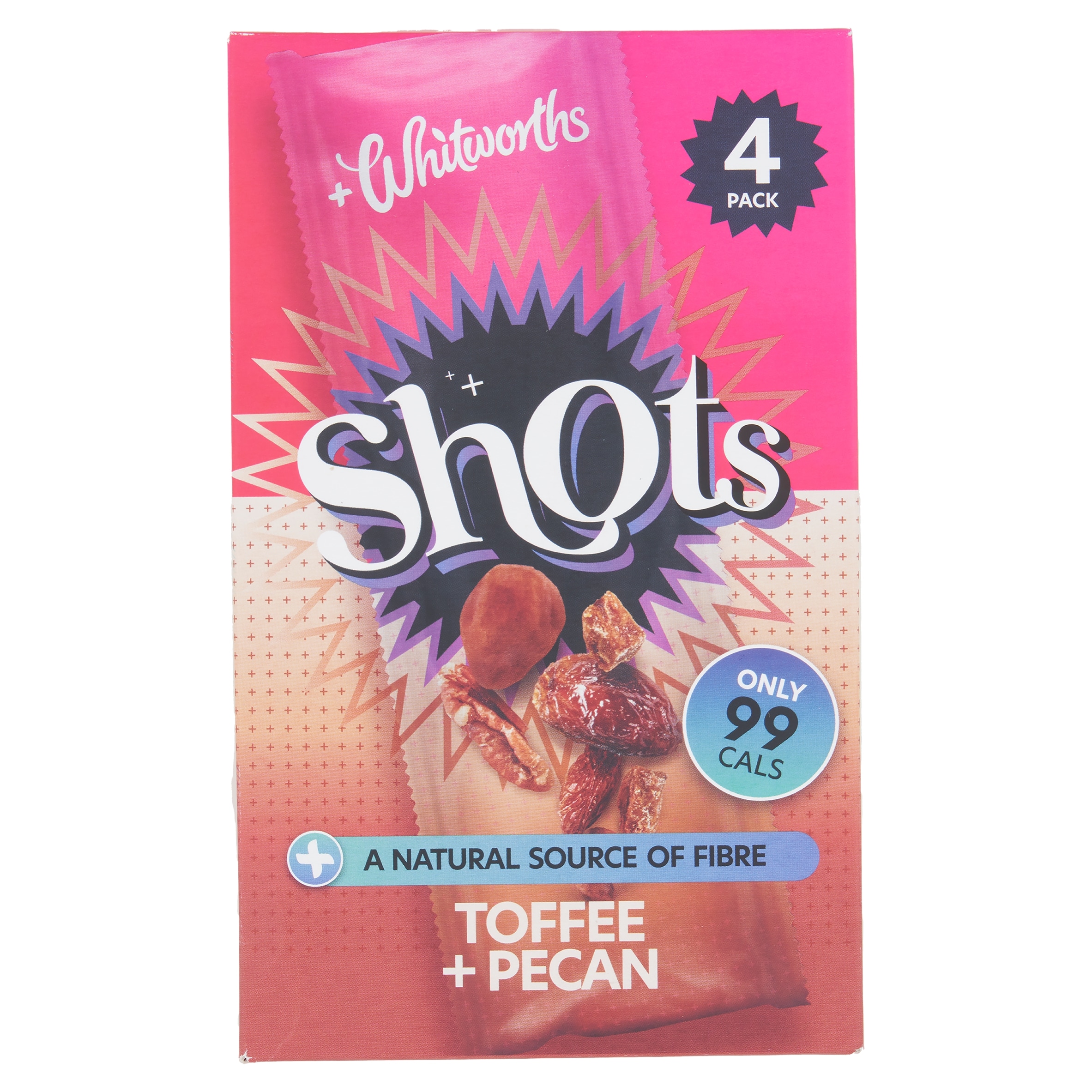 Whitworths Shots Snack Pack Toffee Pecan