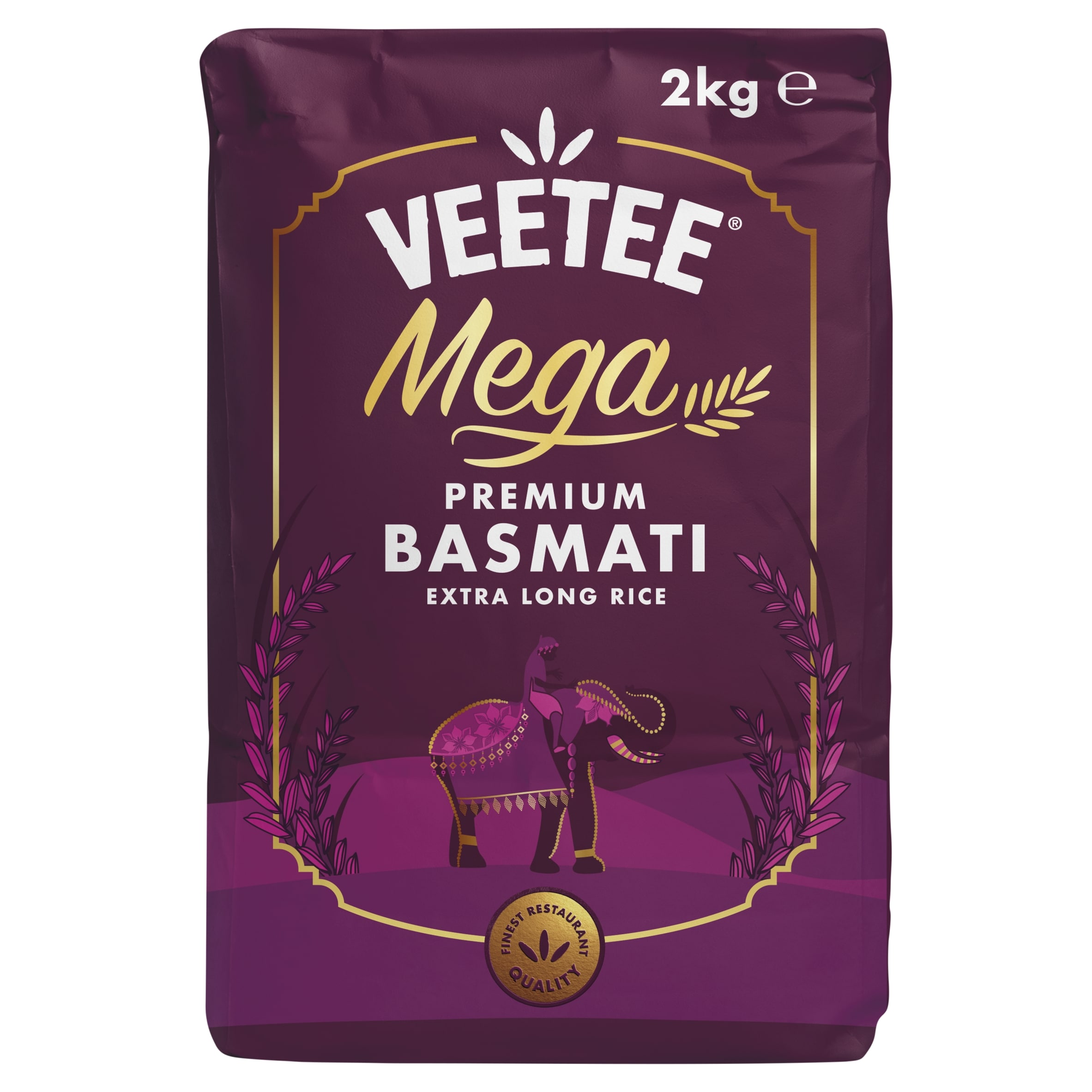 Veetee Mega Premium Basmati Extra Long Rice 2kg