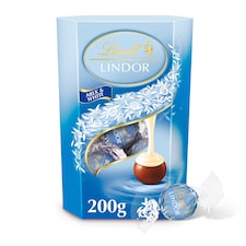 Lindt Lindor Milk & White Chocolate Box 200G