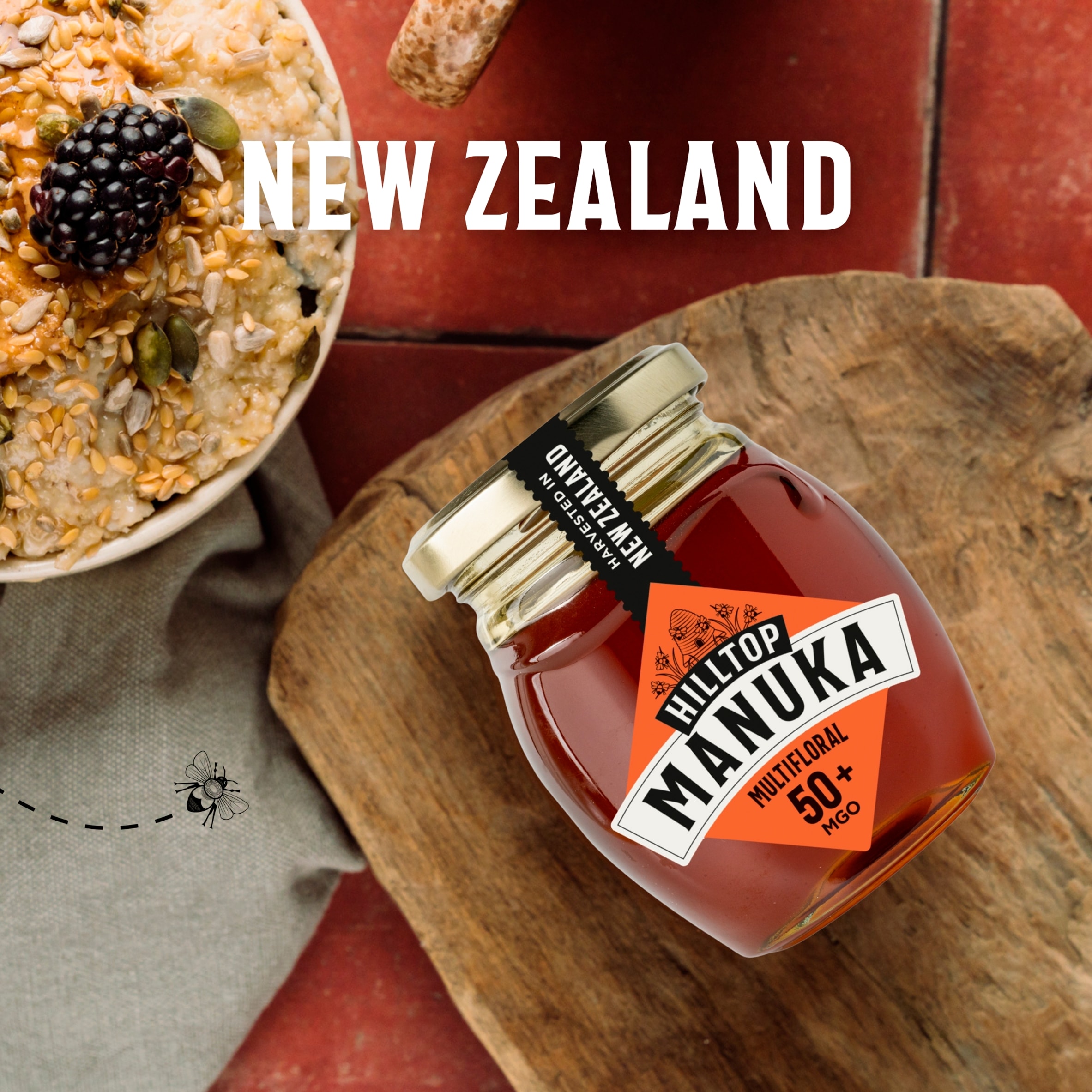 Hilltop Manuka Honey Mgo 50 225G thumbnail 2