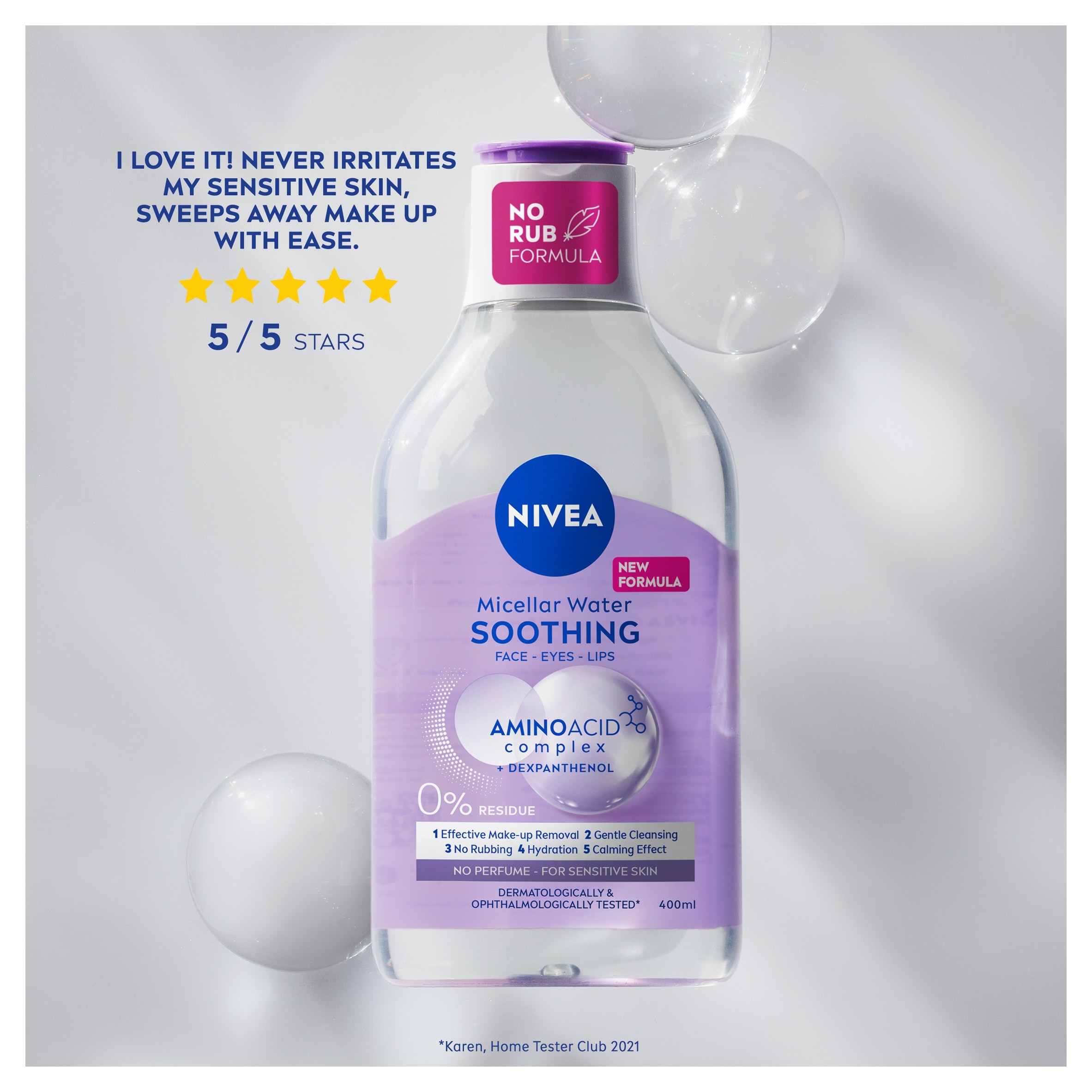 NIVEA Sensitive Micellar Water 400ml thumbnail 4