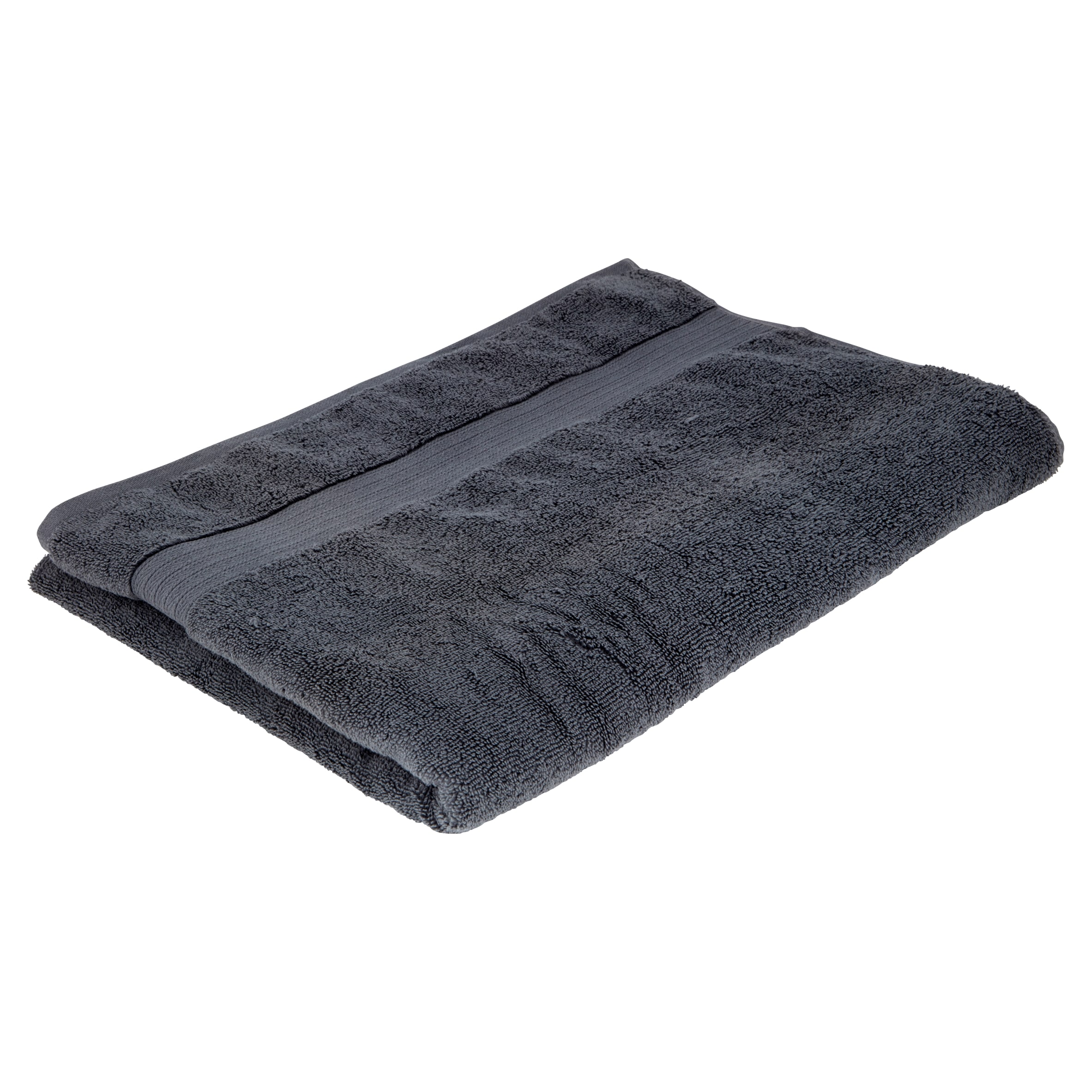 F&F Home Supersoft Cotton Bath Sheet Towel Dark Grey