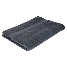 F&F Home Supersoft Cotton Bath Sheet Towel Dark Grey